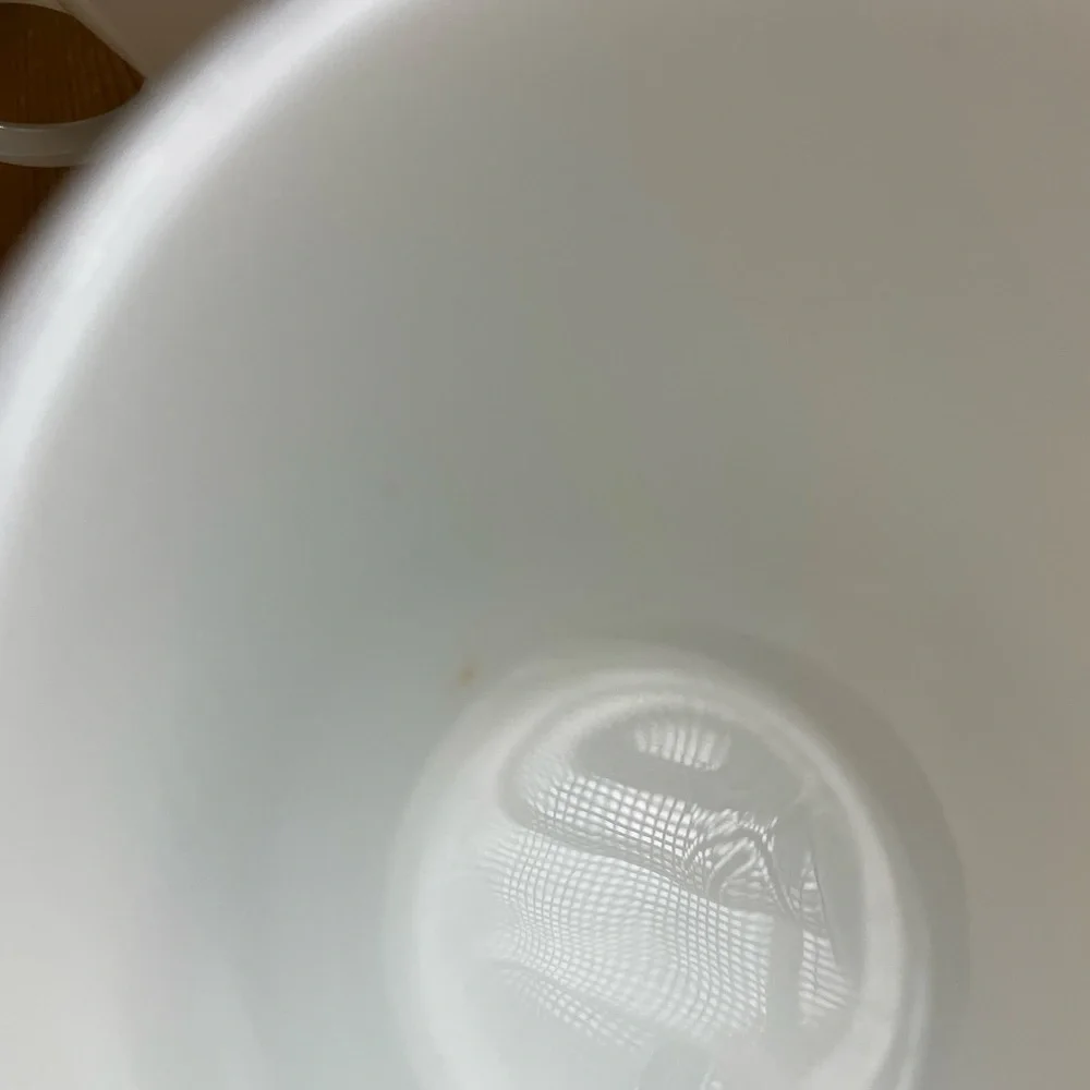 Vintage Corning Pyrex 8 ounce C-Handle Tea Cups or Coffee Cups Set of Four